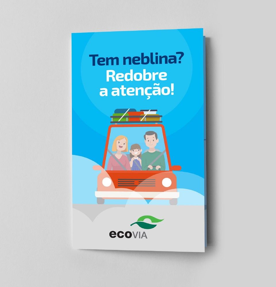 Fulze – Design gráfico - Tem neblina redobre a atenção - Ecovia e Ecocataratas