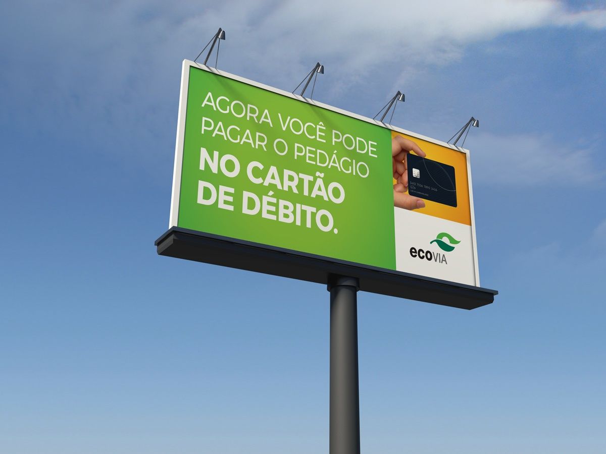 Pagamento do pedágio no cartão de débito - Ecovia – Out of home - Fulze