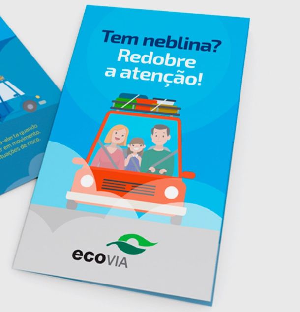 Fulze – Design gráfico - Tem neblina redobre a atenção - Ecovia e Ecocataratas